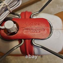 Vintage Grand Venture Santa And Sleigh With 1 Reindeer Lighted Blow Mold