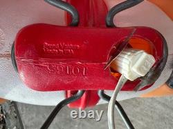 Vintage Grand Venture Santa And Sleigh With Reindeer Blow Mold GREAT CONDITION