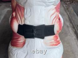 Vintage Grand Venture Santa And Sleigh With Reindeer Blow Mold GREAT CONDITION