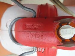 Vintage Grand Venture Santa Claus Sleigh & 1 Reindeer Christmas Blow Mold