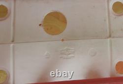 Vintage Grand Venture Santa Claus Sleigh & 1 Reindeer Christmas Blow Mold