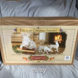 Vintage Grandeur Noel Porcelain Christmas Ensemble Collector's Edition NIB Mint