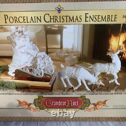 Vintage Grandeur Noel Porcelain Christmas Ensemble Collector's Edition NIB Mint