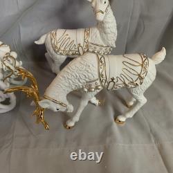 Vintage Grandeur Noel Porcelain Christmas Ensemble Collector's Edition NIB Mint