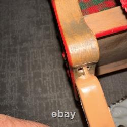 Vintage Holiday Creation Animated Christmas Santa On Sleigh Reindeer No music