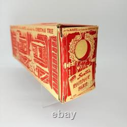 Vintage IRWIN Toys Christmas, plastic Santa reindeer sleigh with box