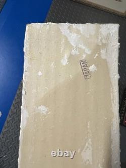 Vintage JAPAN Christmas Santa Sleigh Reindeer Scene Felt Santa c. 1950