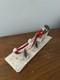 Vintage Japan Putz Reindeer & Santa Sleigh Vintage Model