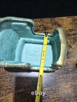 Vintage Kimple Mold Reindeer Sleigh Figurines Set 3 Hand Painted Christmas 1985