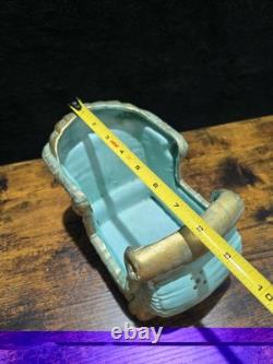 Vintage Kimple Mold Reindeer Sleigh Figurines Set 3 Hand Painted Christmas 1985