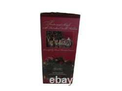 Vintage Kirkland Signature Santa Sleigh Reindeer Candle Holders Christmas Set Op