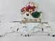 Vintage Large 1960s Poloron Santa Sleigh & Reindeer Styrofoam Set Nos