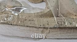 Vintage Large 1960s Poloron Santa Sleigh & Reindeer Styrofoam Set NOS