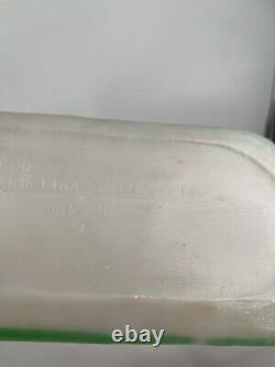 Vintage Lighted Blow Mold Santa Sleigh Flying Reindeer Carolina Enterprise 1980s