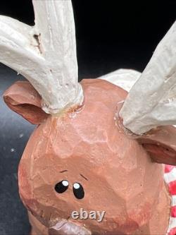 Vintage Limited Edition EDDIE WALKER Santa, Sleigh, Reindeer UP, UP & AWAY