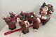 Vintage Limited Edition- Eddie Walker Santa, Sleigh, Reindeer Up, Up & Away