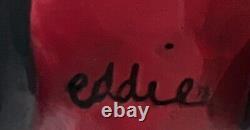 Vintage Limited Edition- Eddie Walker Santa, Sleigh, Reindeer Up, Up & Away