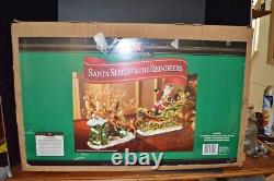 Vintage Members Mark Santa Sleigh with Reindeers Christmas Centerpiece