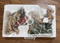Vintage Members Mark Santa Sleigh with Reindeers Christmas Centerpiece Decor