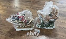 Vintage Members Mark Santa Sleigh with Reindeers Christmas Centerpiece Decor