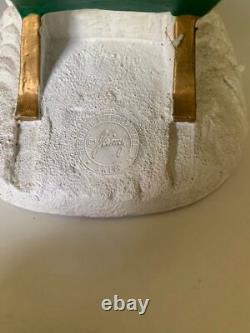 Vintage Midwest Cannon Falls Santa Sleigh Reindeer Flying Deer Resin Sculpture F