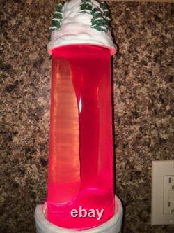 Vintage Motion Lava lamp X Mas Snowman Santa Sleigh Reindeer (AS IS)