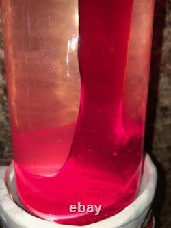 Vintage Motion Lava lamp X Mas Snowman Santa Sleigh Reindeer (AS IS)