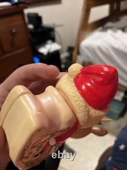 Vintage Ninohira Japan Santa Claus & Rudolph On Sleigh Christmas Decoration