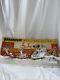 Vintage Paramount Plastic Santa In Sleigh With Reindeer Wind Up No Light