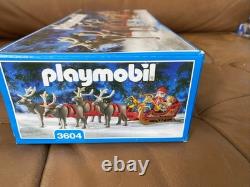 Vintage Playmobil 3604 Santa's Magic Sleigh Christmas Set Santa Reindeer Germany