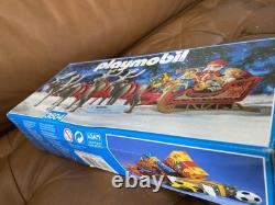 Vintage Playmobil 3604 Santa's Magic Sleigh Christmas Set Santa Reindeer Germany