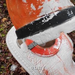 Vintage Poloron Christmas Santa Claus Sleigh Reindeer Blow Mold 34