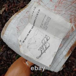 Vintage Poloron Christmas Santa Claus Sleigh Reindeer Blow Mold 34