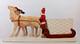 Vintage Pottery Santa Claus On A Reindeer Drawn Sleigh Germany Japan