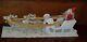 Vintage Putz Clay Santa Mica Celluloid Reindeer Cardboard Sleigh Candy Container