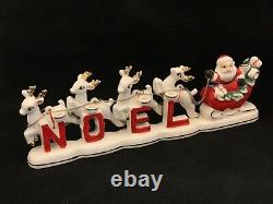 Vintage, Relco Christmas Santa's Sleigh With Reindeer Candle Holder Japan 1950's