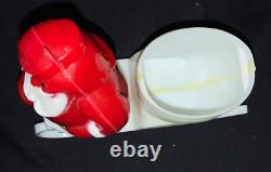 Vintage Rosen/rosbro Plastic Christmas Table Display Santa, Sleigh & Reindeer