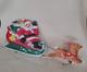 Vintage Santa Claus & Reindeer Sleigh Empire Blow Mold 1970 Usa
