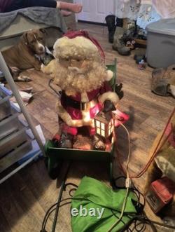 Vintage Santa Claus Sled And Reindeer Sold As Is