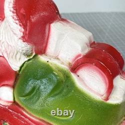 Vintage Santa Sled and 2 Reindeer Lighted Christmas Blow Mold Tabletop 32 UNION