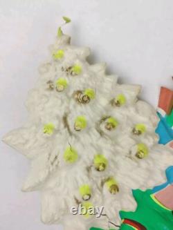 Vintage Santa Sleigh & Reindeer Vacuform 5 pc Wall Decor Plastic VERY RARE HTF
