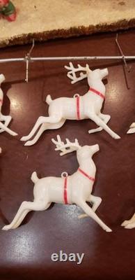 Vintage Santa Sleigh and Reindeer Centerpiece 21 1953 Spiegel Catalog WOW