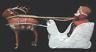 Vintage Santa In Sleigh With Reindeer 1940'sabsolutely Delightful Treasure