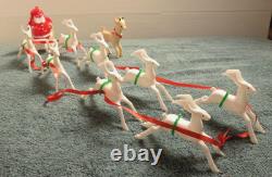 Vintage Santa's Candy Express Santa's Sleigh and Eight Reindeer Sears & Roebuck