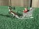 Vintage Schweizer Santa Sleigh Reindeer Metal Christmas Ornament Western Germany