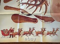 Vintage U-Bild Santa + Sleigh & 8 Reindeer Patterns No. 189, 257, 256 UNCUT Rare