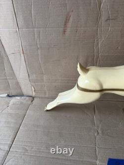 Vintage Union Christmas Reindeer Light Up Hard Blow Molds Rare Santa Sleigh B