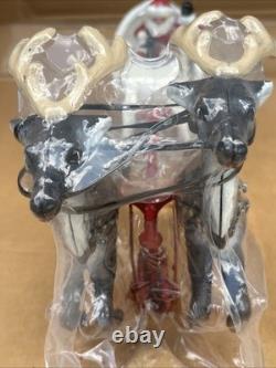 Vintage Utexiqual Cast Iron Sleigh Santa & Reindeer Littlestown Hardware NEW