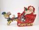 Vtg 1950's Whitman's Santa Reindeer Sleigh Promotional Christmas Dolly Toy Co