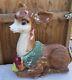 Vtg 1960's Poloron Christmas Fawn/baby Deer Reindeer Lighted Blow Mold Rare